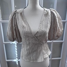 Other Stories Jacquard Puff Blouse