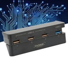USB Hub High Speed 4 Port USB 3.1 2.0 USB Extension Charger for PS4 Slim Gaming