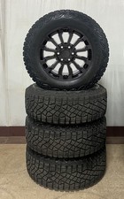 18" Gloss Black AT4 Style Wheels 275/65R18 Goodyear MT Tires 2023-26 GMC Canyon