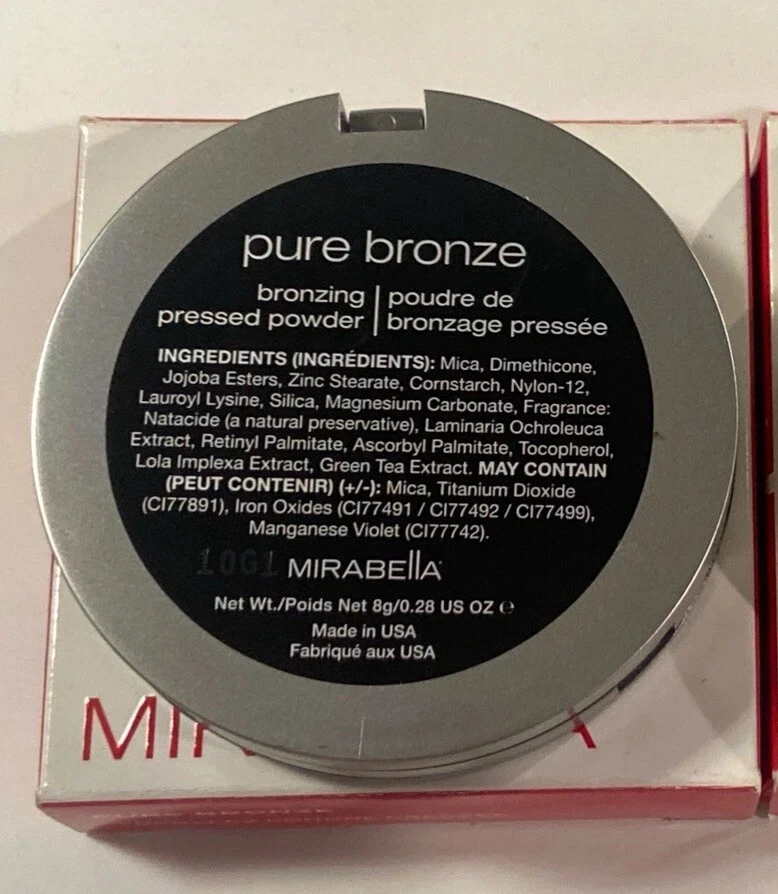 MIRABELLA ( PURE BRONZE ) PRESSED MINERAL POWDER COMPACT 0.28 OZ / 8G - Image 3 of 4