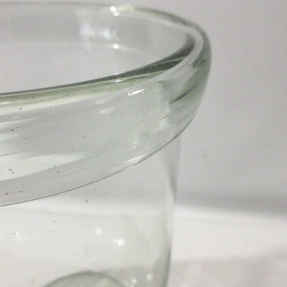 Glass Pillar Candle Hurricane Vases 9" Clear Heavy Thick Home Decor Lot of 3 - Image 3 of 4