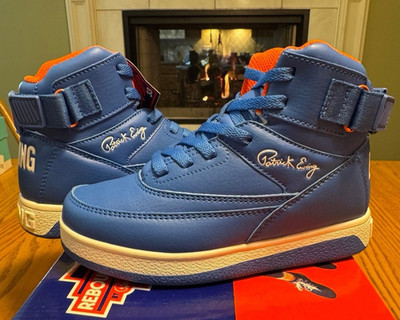 Patrick Ewing 33 Orion Strap Blue/Orange Knicks Colors PS Kids Size 2 Free S&H