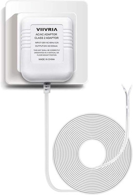 AC 24 Volt Transformer, C Wire Adapter, Compatible with All Versions of Ring