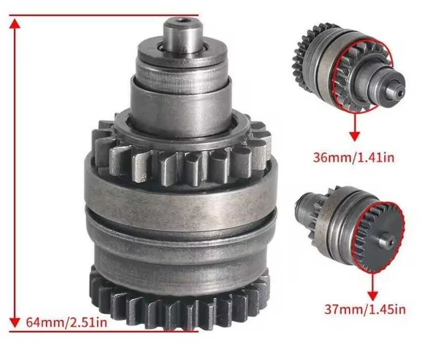 INGRANAGGIO MOTORINO AVVIAMENTO PER KTM EXC 200 250 300 2007 2017 - Immagine 2 di 4