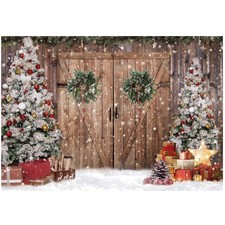 12x8FT Winter Wonderland Backdrop for Unique Family Holiday Decorations