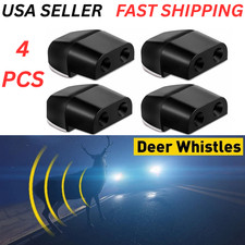 4 Deer Whistles Sonic Wildlife Warning Device Animal Alert Car Safety Accessory