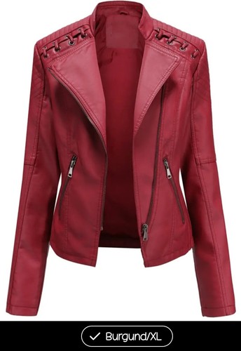 PU Lederjacke Damen - Bikerjacke Gr.42 Neu*