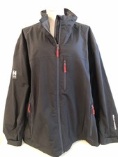 Men’s Helly Hansen Jacket Black Fleece Lined Rain Coat Waterproof Shell Size 5XL