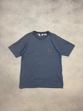 Ben Davis Gorilla Mens T-Shirt Blue With Pocket Size M Crew Neck