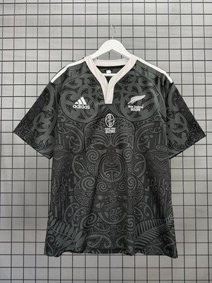 Adidas Maori All Blacks Rugby Jersey Mens XL Rau Tau 100 Years New