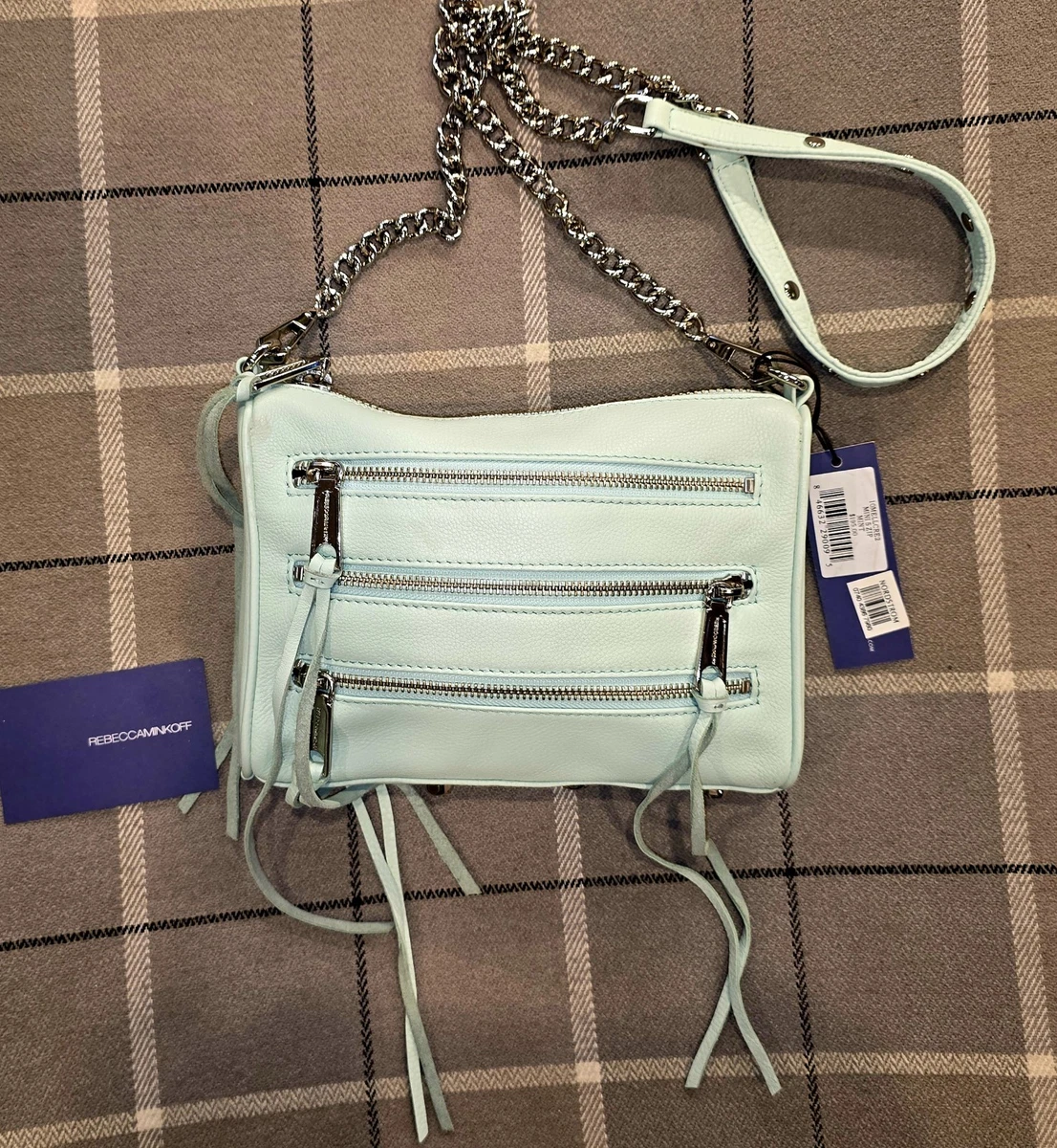 Mini Sac à Main Bandoulière Rebecca Minkoff 5 Zip Rouge - Neuf Avec Étiquettes