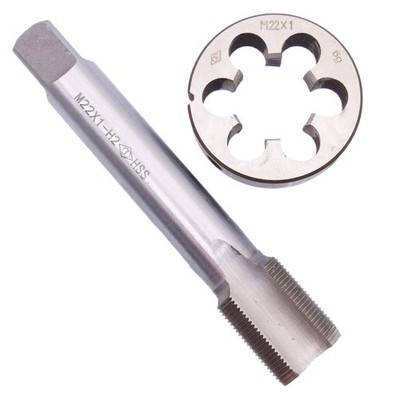 HSS M22 x 1mm Tap and M22 x 1.0mm Die Metric Thread Right Hand