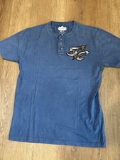 Omaha Storm Chasers Logo Henley T-shirt By Red Jacket Size M  Baseball New Men