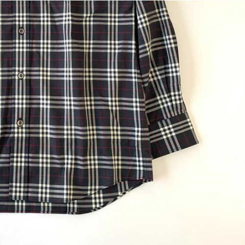 Burberry London Micro Check Pattern Long-Sleeve Shirt GY Burberry London Micro Check Pattern Long-Sleeve Shirt GY