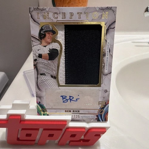 Topps 2025 Inception Ben Rice IAJP-BR Auto Jumbo Patch RC /125 Yankees