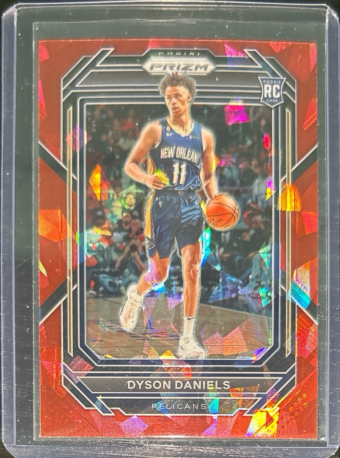 2022-23 Panini Prizm - Dyson Daniels #233 Red Ice Prizm (RC)