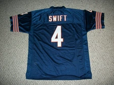 D'ANDRE SWIFT Unsigned Custom Chicago Blue Sewn New Football Jersey Sizes S-3XL
