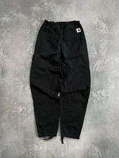 Carhartt Cargo Denver Pants Workwear Pockets Trousers Black Relaxed Tapered Sz S