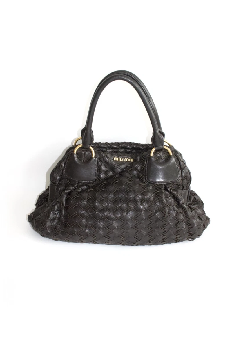 Miu Miu Zip Leather Exterior Bags & Handbags for Women for sale | eBay
