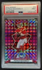 2022 Mosaic Patrick Mahomes II Mosaic Camo Pink #94 Chiefs PSA 9