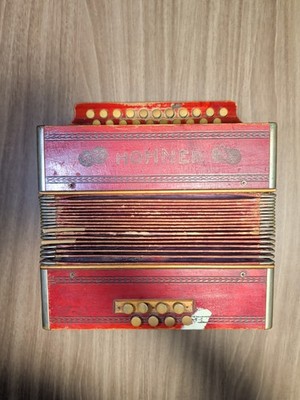 1920 s M. Hohner Red Accordion 29 Diatonic Button 29 Button Made In Germany