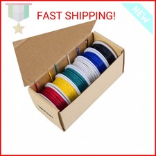 TUOFENG 18 awg Solid Wire-18 Gauge Tinned Copper Wire, PVC OD: 1.88 mm -6 Diff