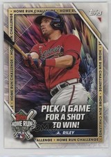 2023 Topps Series 1 Home Run Challenge Code Card Scratched Austin Riley 0i73