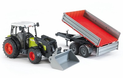 Bruder 02112 CLAAS Nectis 267 F Farm and Construction Tractor With Frontloader A