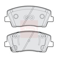 FüR Kia Stinger Ck 2017 BremsbeläGe (Vorne) (R90) PAD2264