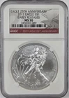 2011 Eagle S$1 Early Releases MS 70 NGC Eagle 25th Anniversary