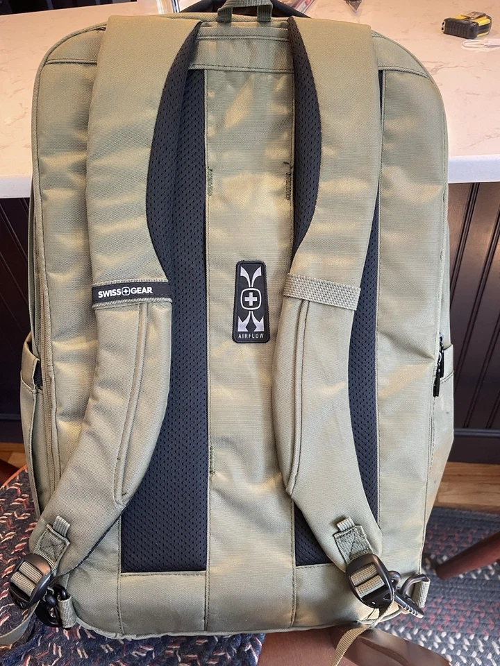 Swiss Gear Hitch 22" Travel Backpack 5220 Olive Branch Laptop Weekender New - Image 2 of 4