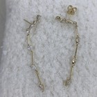 1.5ct Pear Drop Earrings Yellow Gold 14K Labcreated Diamond F/VS — photo 8