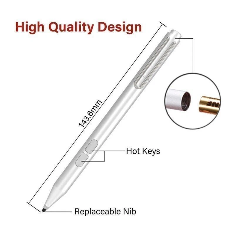 2025 Stylus Stift Pen für Microsoft Surface Pro 3/4/5/6/7/8/X Go 2/3 DE - Bild 4 von 4