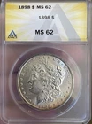 1898 P Morgan Silver Dollar ~ MS 62 ~ UNCIRCULATED BU COLLECTION ~ 90% Silver $1
