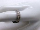 Vintage Germany Ring Filigree Ornate Silver Tone Faux Marcasite Adjustable — photo 10