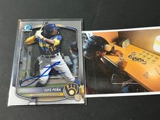 Luis Pena Bowman Chrome 2025 Auto