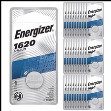 100 Energizer CR1620 Battery ECR1620 3V Lithium Batteries w/Tracking EXP 2033