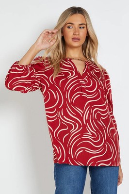 Dorothy Perkins rote Bluse Damen Party Tops