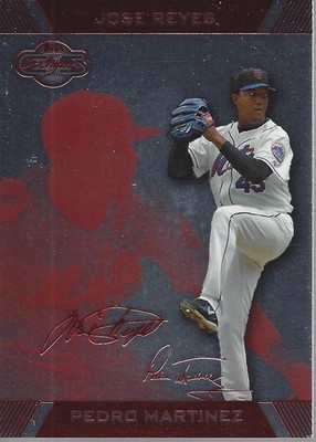 2007 Topps Co-Signers Silver Red #70B Pedro Martinez w/Jose Reyes - BB