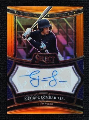 2025 Panini Select Signatures Orange Prizm 45/75 George Lombard Jr Auto 1k9t