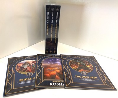 Cosmere RPG Stormlight Kickstarter Bundle 1x Schuber + 3x weitere Abenteuer