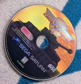Vintage Iron Storm Sega Saturn Disc Game T-12701H 1995