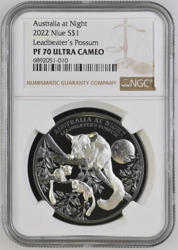 2022 AUSTRALIA Silver DOLLAR NGC PF-70 ULTRA CAMEO 