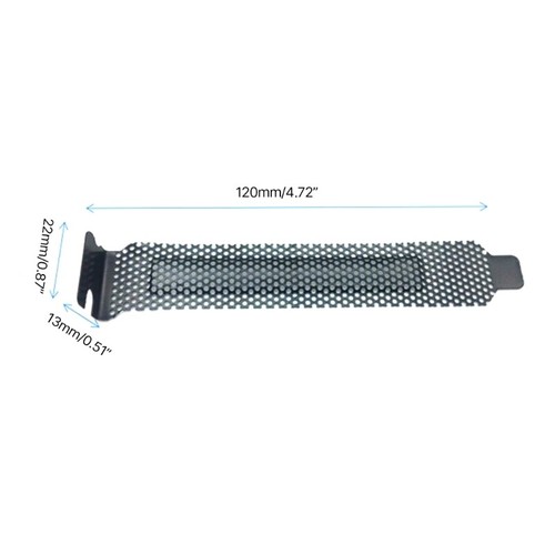 Pack of 5 Slot Cover Filters for PC Computer Case Cooling Easy Installation - Afbeelding 8 van 8