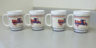 Western Petroleum Company mugs 4 Vintage Thermo Serv Western Petroleum cups
