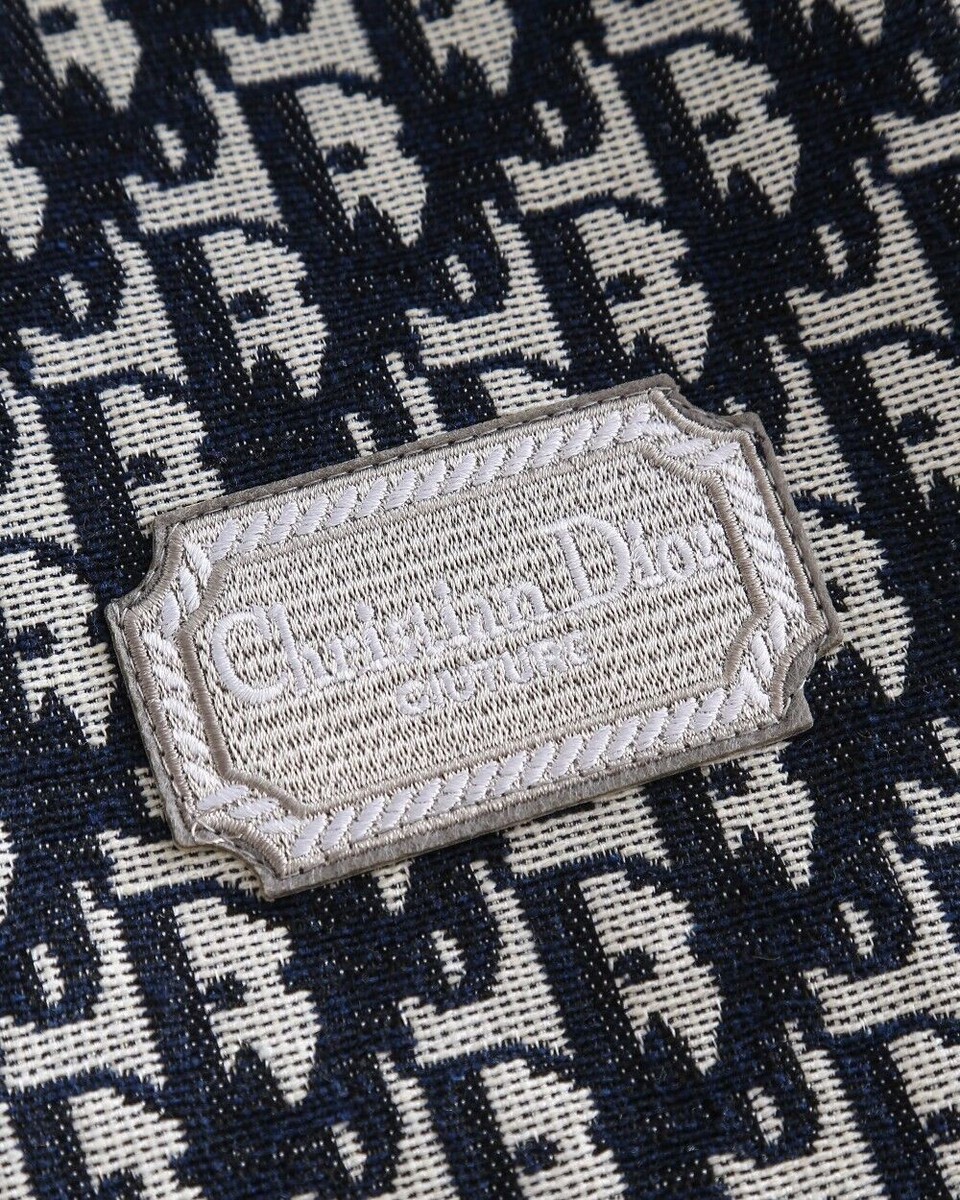 Dior printed jacquard embroidered denim shirt jacket | eBay