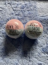 Bath Bombs Down The Shore 2packs  Peach,coconut,sweet Raspberry,musk