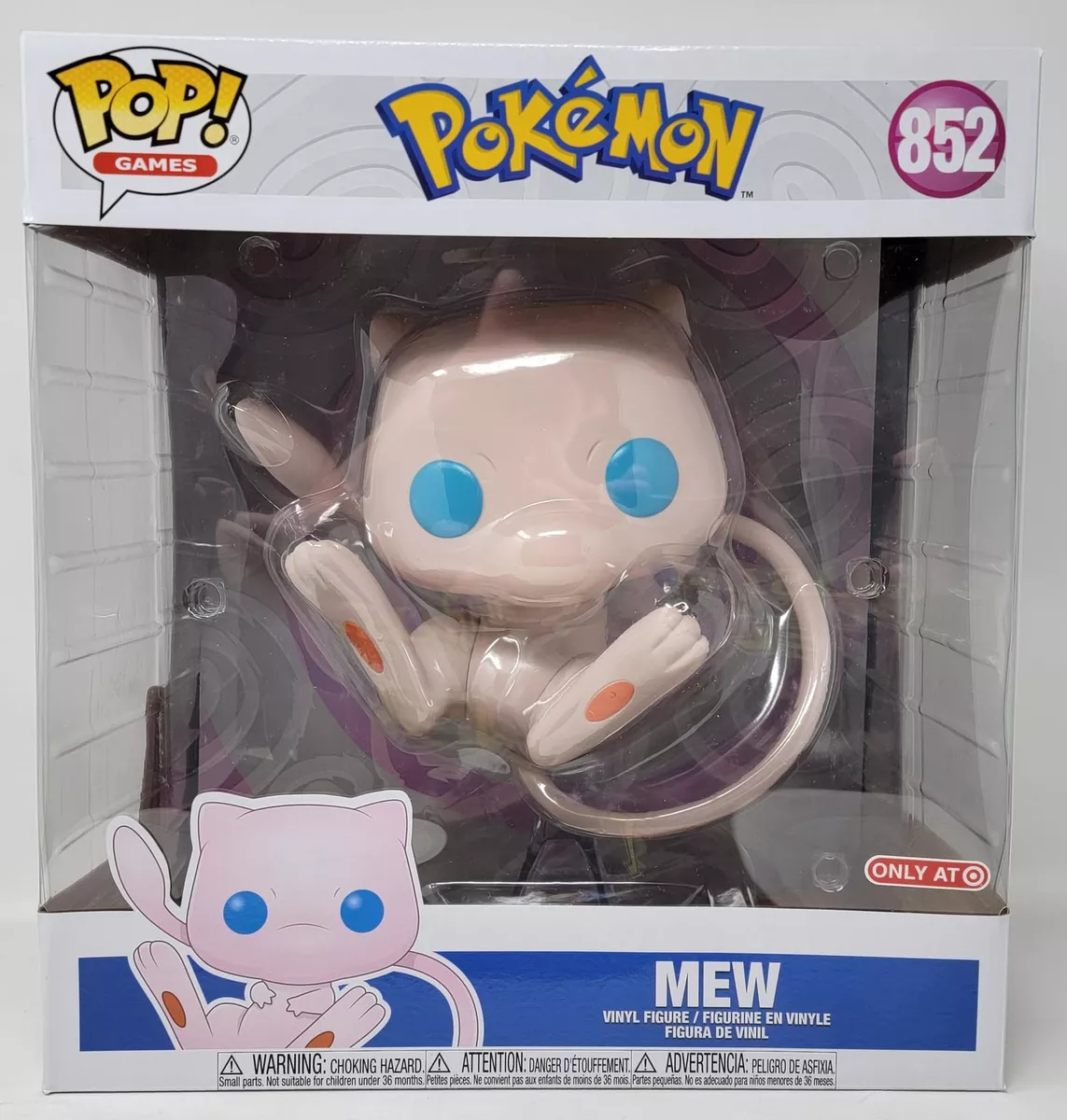 Funko POP! Jumbo: Pokemon - Mew - 10 Inch Vinyl Figure #852 (Target  Exclusive) 889698600842