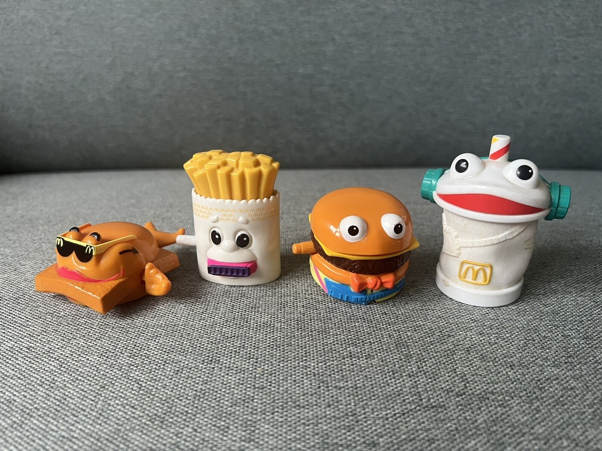 McDonalds Happy Meal Vintage 1991 Rare Windup Fries Fish Burger