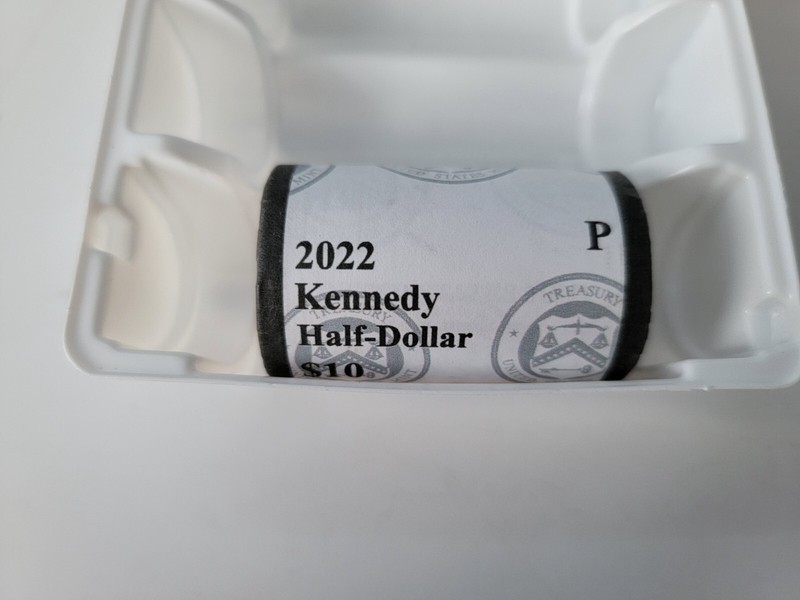 2022 P Kennedy Half Dollar One-Roll Sealed US Mint Set Rolls 20 coins 50 Cents